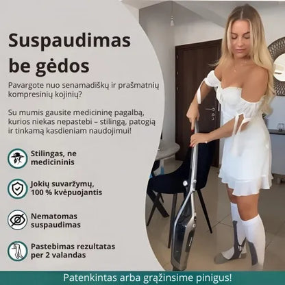 Zenstride® Kvėpuojančios kompresinės kojinės be skausmo kojoms ir pėdoms