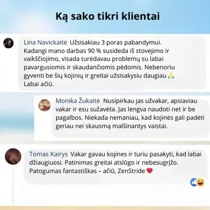 Zenstride® Kvėpuojančios kompresinės kojinės be skausmo kojoms ir pėdoms